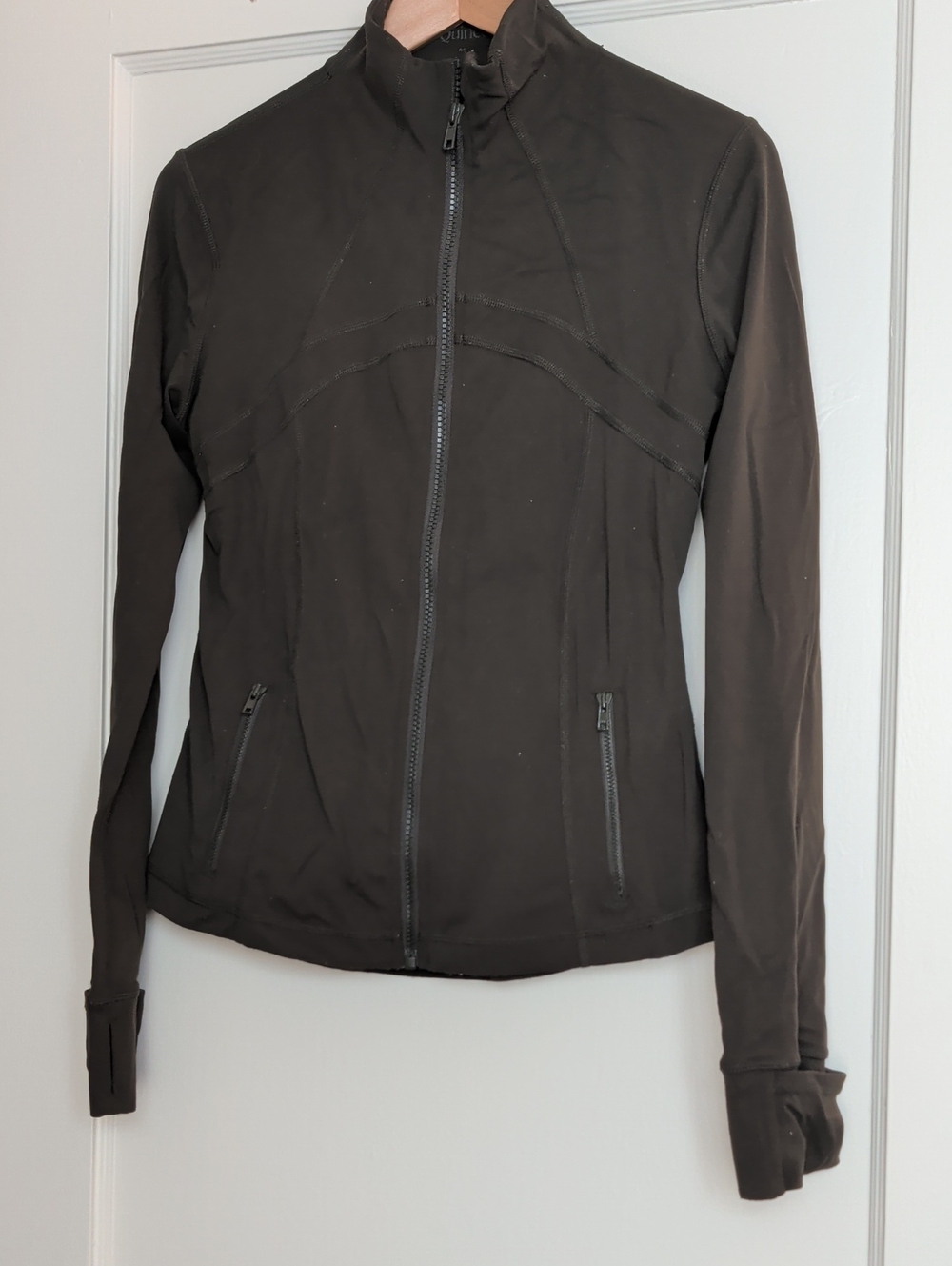 Women's Olive Green Full-Zip Athletic Jacket